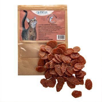 Ласощі для котів Kussa - Рибна шинка скибочками, 50 г 2976850342127 фото
