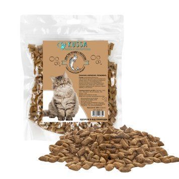 Ласощі для котів Kussa - Печиво з лососем хрустке, 500 г 2976850297359 фото