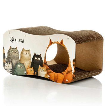 Дряпка для котиків Kussa Тунель Кошенята 2976850344336 фото