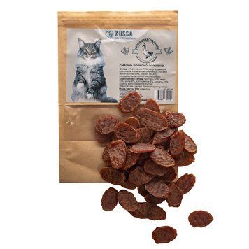 Ласощі для котів Kussa - Качина шинка скибочками, 50 г 2976850342110 фото