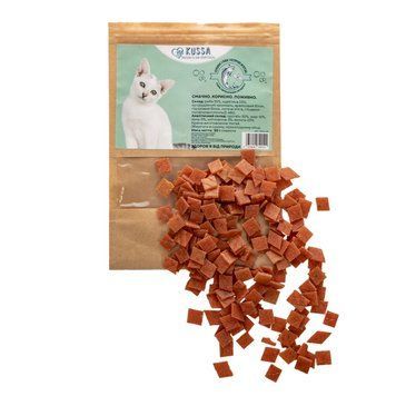 Ласощі для котів Kussa - Кубики з риби з котячою м'ятою, 50 г 2976850342141 фото
